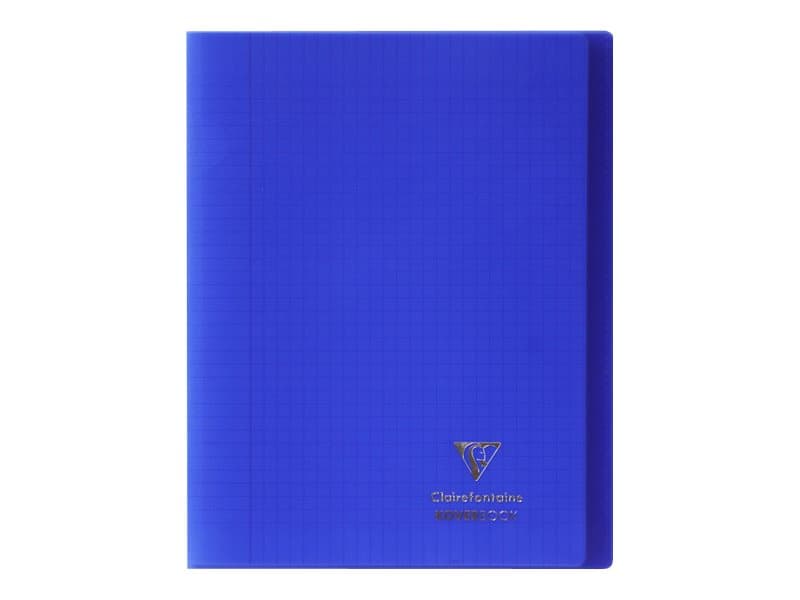 Clairefontaine Koverbook Cahier Polypro 24 X 32 Cm 96 Pages Grands Carreaux Seyes Bleu