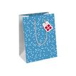 5033601004998-Clairefontaine - Sac cadeau - pingouins blanc - 21,5 cm x 10,2 cm x 25,3 cm-Angle gauche-0