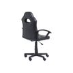 3760185029414-Fauteuil gamer ANZIO - accoudoirs fixes - noir et rose-Arrière-4