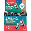 3154140630218-Maped Smiling Planet - Taille-crayons Vivo - 1 trou - bois--0