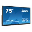 4948570120437-iiyama ProLite TE7504MIS-B3AG - écran LCD 75" - 4K - HDR-Angle gauche-2