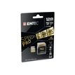 3126170155399-Emtec SpeedIN' PRO - carte mémoire 128 Go - Class 10 - micro SDXC - UHS-I U3 V30-Angle gauche-1