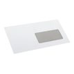 3240180014658-La Couronne - 50 Enveloppes DL 110 x 220 mm - 90 gr - blanc - fenêtre 45x100 mm - bande aut-Angle droit-1