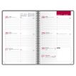 3147284770315-Agenda à élastique Office - 1 semaine sur 2 pages - 10 x 15 cm - gris/rouge - Oxford--1