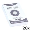 3130631102020-Exacompta - 20 Packs de 100 Fiches Bristol - 10 x 15 cm - petits carreaux - non perforées - blanc--0