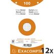 3130631106530-Exacompta - 12 Packs de 100 Fiches Bristol - 12,5 x 20 cm - petits carreaux - perforées - couleurs ass--0