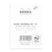 3037920112015-Rhodia - Bloc notes N°11 - A7 - 160 pages - petits carreaux - 80g - blanc--1