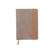 3037921173046-RHODIA Rhodiarama - Carnet souple A6 - 144 pages - ligné - taupe-Avant-0