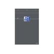 3020120815220-Oxford - Pack de 5 Blocs notes - A5 - 160 pages - petits carreaux - gris-Avant-0