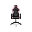 4710483775567-Fauteuil gamer ARMOR Elite - accoudoirs réglables - appui-tête intégré - noir et rose-Avant-0