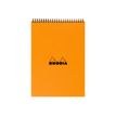 3037920185002-Rhodia - Bloc notes à spirale - A4 - 80 pages - petits carreaux-Avant-0