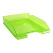 9002493014923-Exacompta COMBO Glossy - 6 Corbeilles à courrier vert pomme translucide-Angle gauche-1