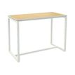 3660141221145-Table haute EASYDESK - L114 x P75 x H110 cm - plateau hêtre-Angle gauche-0