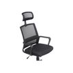 3760185020848-Fauteuil de bureau LIBERTY 02 - accoudoirs fixes - appui-tête réglable - noir-Gros plan-7