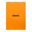 3030920186000-Rhodia - Bloc notes N°18 - A4 - 160 pages - ligné avec marge - 80g--0