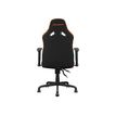 4710483775185-Fauteuil gamer FUSION SF - accoudoirs réglables - appui-tête intégré - noir/orange-Arrière-3