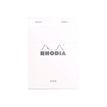 3037920132013-Rhodia Basics - Bloc notes N°13 - 10 x 15 cm - 160 pages - petits carreaux - 80g - blanc-Avant-0