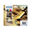 8715946519845-Epson 16XL Stylo Plume - Pack de 4 - noir, cyan, magenta, jaune - cartouche d'encre originale-Avant-1
