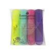 4005401546108-Faber-Castell Textliner 1546 - Pack de 4 surligneurs fluorescents - Couleurs pastels assorties-Avant-3