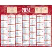 3592930022117-Bouchut 215 - Calendrier bancaire 7 mois par face - 21 x 26,5 cm - rouge--0