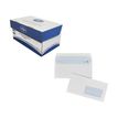 3240180230256-La Couronne - 200 Enveloppes DL 110 x 220 mm - 100 gr - blanc - fenêtre 45 x 100 mm - bande auto-adhé--0