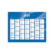 3371010201235-Quo Vadis - Calendrier bancaire 7 mois par face - 33,5 x 43 cm - bleu--0