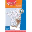 3154142554000-Maped - 2 cartes France - fleuves et departements--0