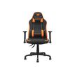 4710483775185-Fauteuil gamer FUSION SF - accoudoirs réglables - appui-tête intégré - noir/orange-Avant-0