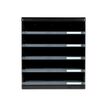 9002493423008-Exacompta Modulo Ecoblack - Module de classement 5 tiroirs ouverts - noir/gris souris-Avant-0