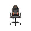 4710483775161-Fauteuil gamer FUSION S - accoudoirs réglables - appui-tête intégré - noir/orange-Avant-0