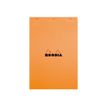 3037920192000-Rhodia - Bloc notes - A4 + - 80 pages - petits carreaux - 80g - orange-Avant-0