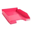 9002493115910-Exacompta COMBO Glossy - Corbeille à courrier framboise-Angle gauche-0