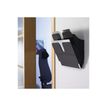 7318089014065-Durable Flexiplus - Trieur mural porte-document - 2 cases A4 horizontal - noir-Angle droit-1