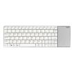 6940056162014-Rapoo E2710 - clavier sans fil Azerty - ultra plat et touchpad - blanc-Avant-0