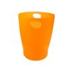 9002493037182-Exacompta Ecobin - Corbeille à papier 15L - orange translucide-Avant-0