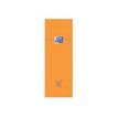 2012347335446-Oxford - Pack de 10 Blocs notes - 7,4 x 21 cm - 160 pages - petits carreaux - 80g - orange-Avant-0