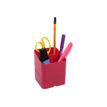 9002493099494-Exacompta Pen-Cube - Pot à crayons framboise-Angle gauche-0