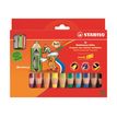 4006381346917-Stabilo woody 3 in 1 - 10 Crayons de couleur - 10 mm - couleurs assorties-Avant-0