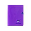 3329683737513-Clairefontaine Mimesys - Cahier polypro 17 x 22 cm - 48 pages - grands carreaux (Seyes) - violet-Avant-0