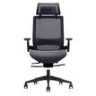 3700339893904-Fauteuil de bureau WALLACE - accoudoirs réglables - appui-tête réglable - noir--1