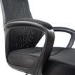 3397701635974-Fauteuil de bureau GALILEE - accoudoirs fixes - appui-tête intégré - noir--3