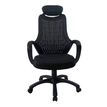 3397701635974-Fauteuil de bureau GALILEE - accoudoirs fixes - appui-tête intégré - noir--4