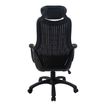 3397701635974-Fauteuil de bureau GALILEE - accoudoirs fixes - appui-tête intégré - noir--5