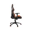 4715302440459-Fauteuil gamer Armor One - accoudoirs réglables - appui-tête intégré - noir et orange--2