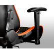 4715302440459-Fauteuil gamer Armor One - accoudoirs réglables - appui-tête intégré - noir et orange--7