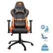 4715302440459-Fauteuil gamer Armor One - accoudoirs réglables - appui-tête intégré - noir et orange--0