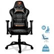 4715302440770-Fauteuil gamer Armor One - accoudoirs réglables - appui-tête intégré - noir--0