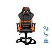 4715302448721-Fauteuil gamer ARMOR - accoudoirs réglables - Noir et orange--0