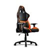 4715302448721-Fauteuil gamer ARMOR - accoudoirs réglables - Noir et orange--3