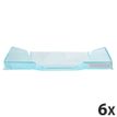 9002493014893-Exacompta COMBO Glossy - 6 Corbeilles à courrier turquoise translucide--0
